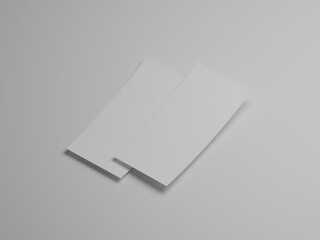 DL flyer mockup 3d rendering 