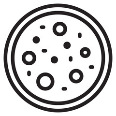 Petri disk outline style icon