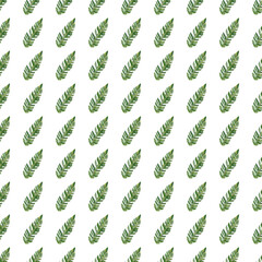 Graphic exotic plant foliage seamless pattern. Tropical pattern, palm leaves seamless floral background. Leaf wallpaper.