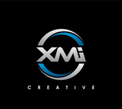 XMI Letter Initial Logo Design Template Vector Illustration