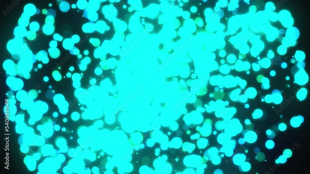 Poster glowing particles. computer generated 3d render