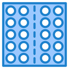 Contraceptive pills blue style icon