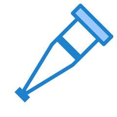 Crutch blue style icon