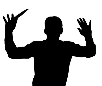 Surrendering with Knife
