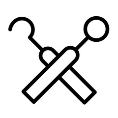 Dentist outline style icon