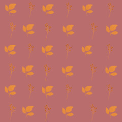 seamless pattern with autumn leaves