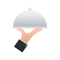 Flat style cover for dish for cover design. Vector illustration isolated. Business concept.