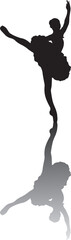 ballerina dancer silhouette