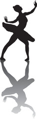 ballerina dancer silhouette