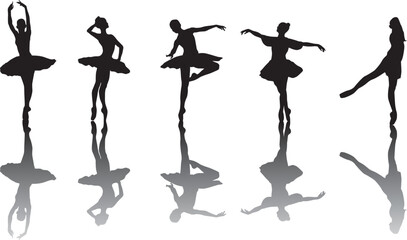ballet dancer silhouettes © Yehor