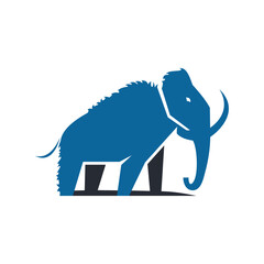 mammoth logo for your business , simple clean logo