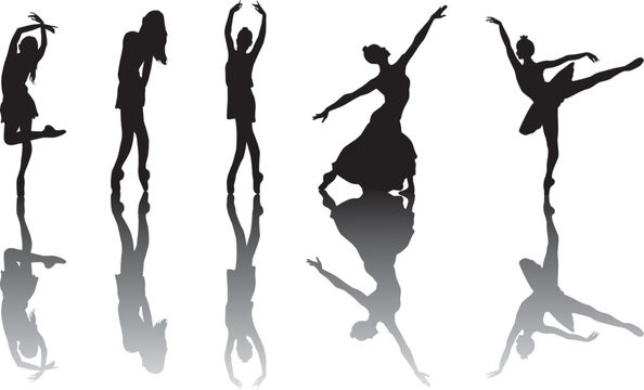 ballet dancer silhouettes