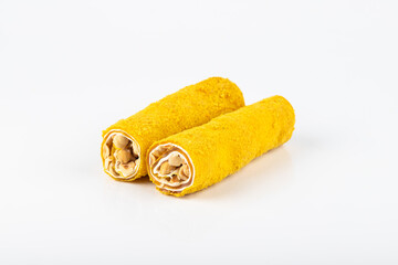 Turkish delight isolated on white background