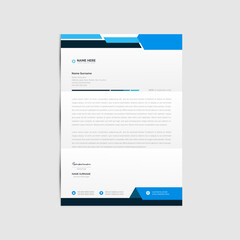 Creative clean modern business letterhead design