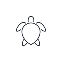 Turtle Icon / Vector - In Line / Stroke Design