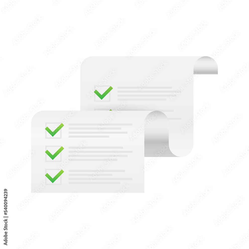 Aufkleber clipboard with checklist icon. clipboard with checklist icon for web. vector stock illustration.