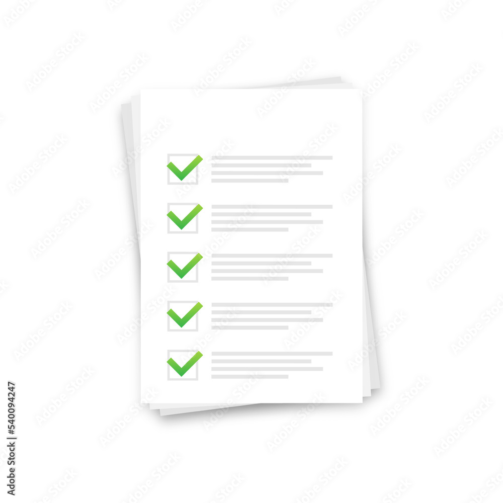 Aufkleber clipboard with checklist icon. clipboard with checklist icon for web. vector stock illustration.