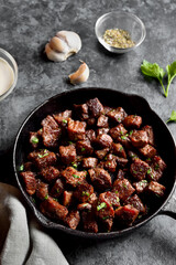 Garlic butter steak bites