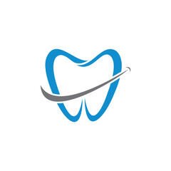 Dental Care Creative Concept Logo Design Template