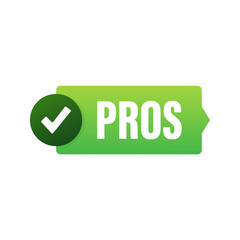 Pros cons comparison, Make Decision, optimal solutions. Correct Wrong. Vector stock illustration.