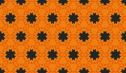Geometric seamless textile pattern 3d illustrated
