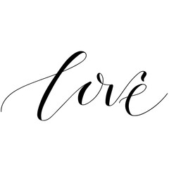 Hand drawn copperplate spenserian wedding lettering 