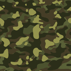Fototapeta premium Seamless camouflage pattern of spots. Modern camo urban. An endless pattern of spots. Vector illustration