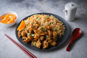 orange chicken, popular american chinese food