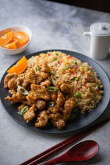 orange chicken, popular american chinese food