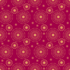 Seamless floral pattern. Decoration seamless pattern. Оriental cultural art. Vector eps10