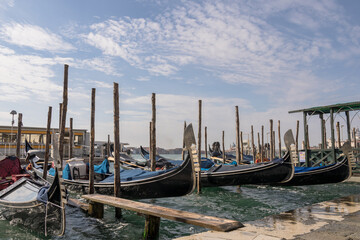 Fototapeta premium Gondolas venecianas
