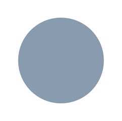 Smoke blue color solid dot vector icon. Smoke blue round.
