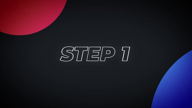 Step 1 Text Animation Background