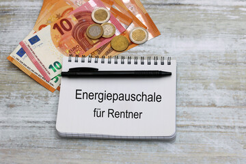 Energiepauschale für Rentner. - obrazy, fototapety, plakaty