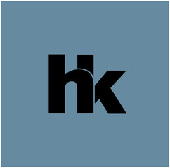 HK brand name icon. Hk company monogram.
