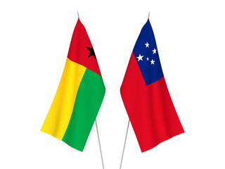Independent State of Samoa and Republic of Guinea Bissau flags