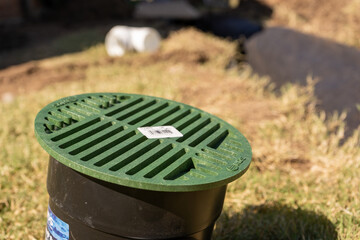 Landscaping and Drainage System with Rocks
