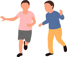 boy child on white background, isolated