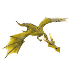 green dragon cartoon in a white background