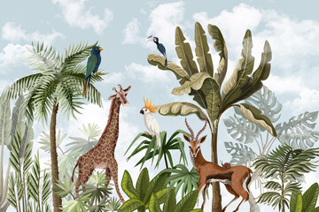 Tropical animal forest