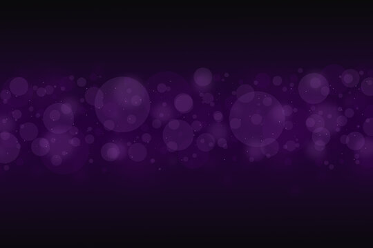 Modern Purple Bokeh Lights Background With Free Space