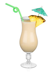 Pina Colada with Fruit Garnish