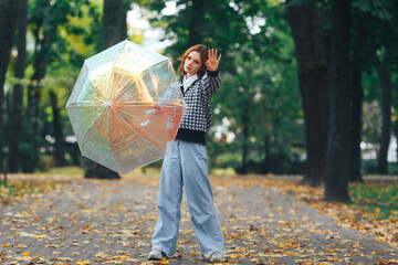 woman with umbrella