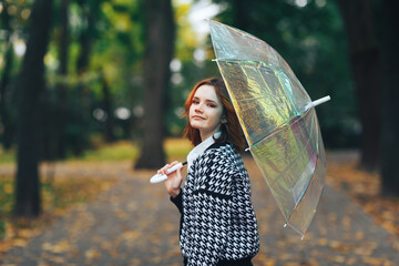 woman with umbrella