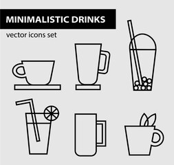 drinks icon set 