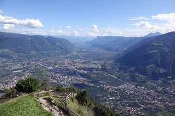 Blick vom Mutkopf ins Etschtal