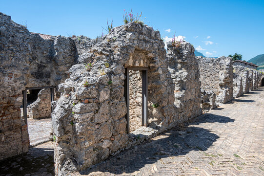 The ruins of the fortress of Civitella del Tronto