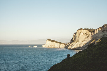 Beautiful view of Cape Drastis in the island of Corfu in Greece