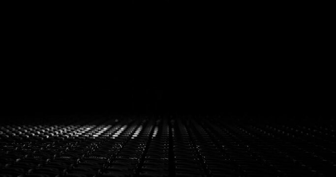 3d render with dark black and white dark isometric background