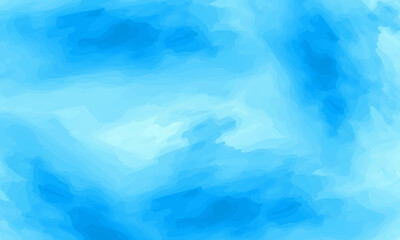 Bright watercolor blue stain Abstract illustration on a white background.